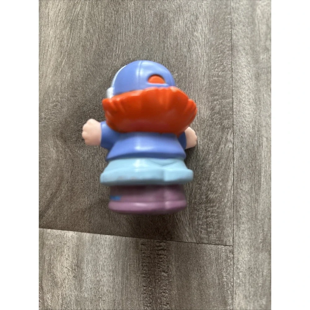 Fisher Price Little People Airplane Helicopter Pilot Girl Figure‎ Blue Cap
